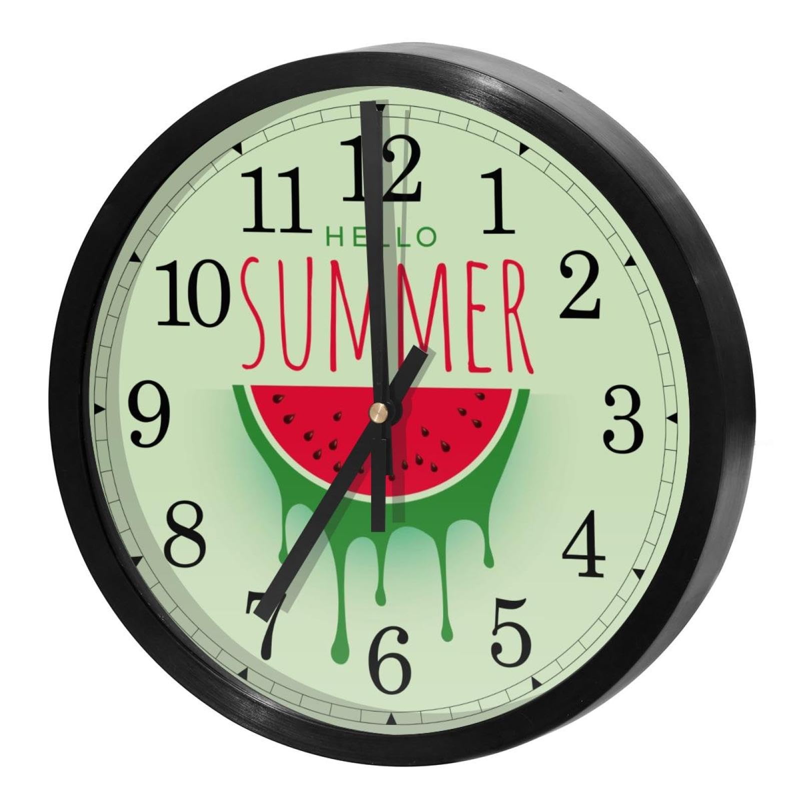 Horloge murale sans tic-tac à piles pour salon et bureau avec grand cadran lisible