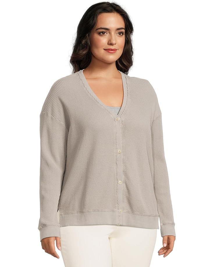 Mod-o-doc Long Sleeve Button Front Waffle Cardigan - #2 of 5