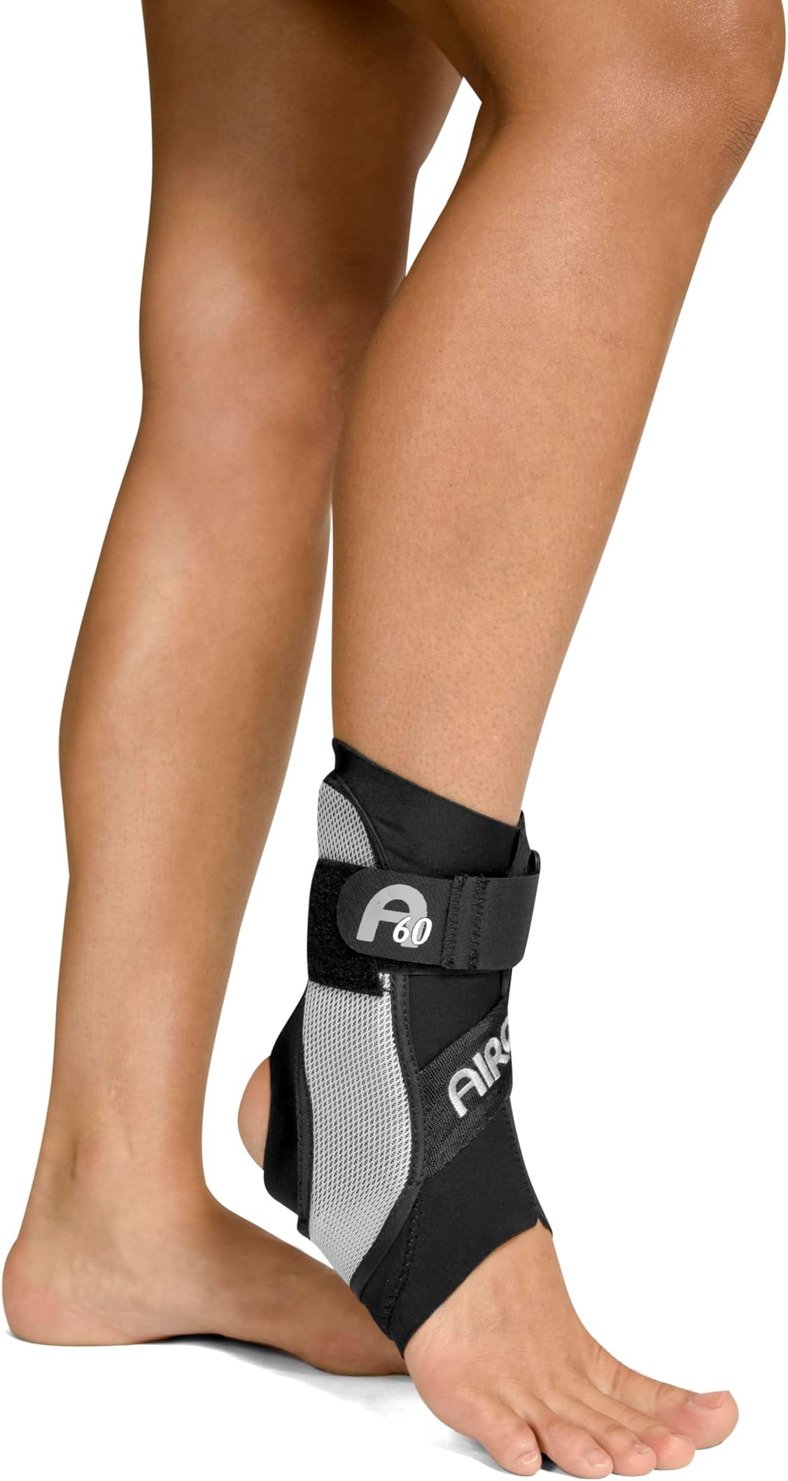 A60 Ankle Support Brace, Right Foot, Black, Medium (Shoe Size: Men's 7.5 - 11.5 / Women's 9 - 13)