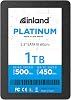INLAND Platinum 1TB SSD SATA III 2.5" 3D NAND Unidad de Estado Sólido Interna | Flash NAND 3D TLC, Hasta 500MB/s de Lectura y 450MB/s de Escritura, Interfaz SATA III 6Gb/s, Actualización para Laptop y PC de Escritorio 1