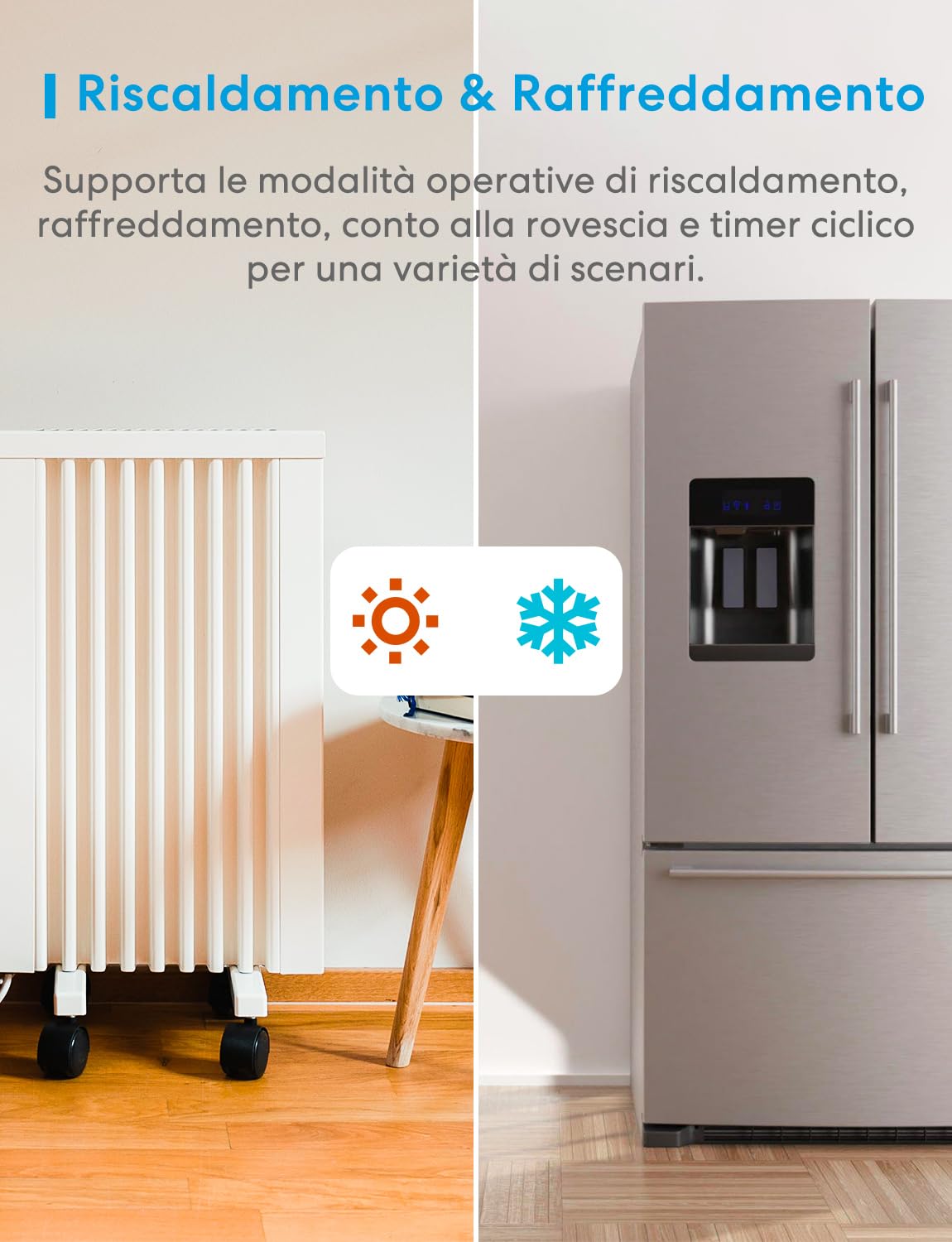 Meross Presa Smart Termostato Temperatura per Apple HomeKit 16A, Termoregolatore Intelligente WiFi Digitale per Alexa e Google Home, per Homebrew, Allevamento, Serra, Controllo di App e Vocale