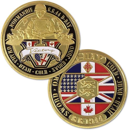 Moneda de desafío de la Segunda Guerra Mundial del Ejército de los Estados Unidos Guerra Mundial Europa Soldado Veterano