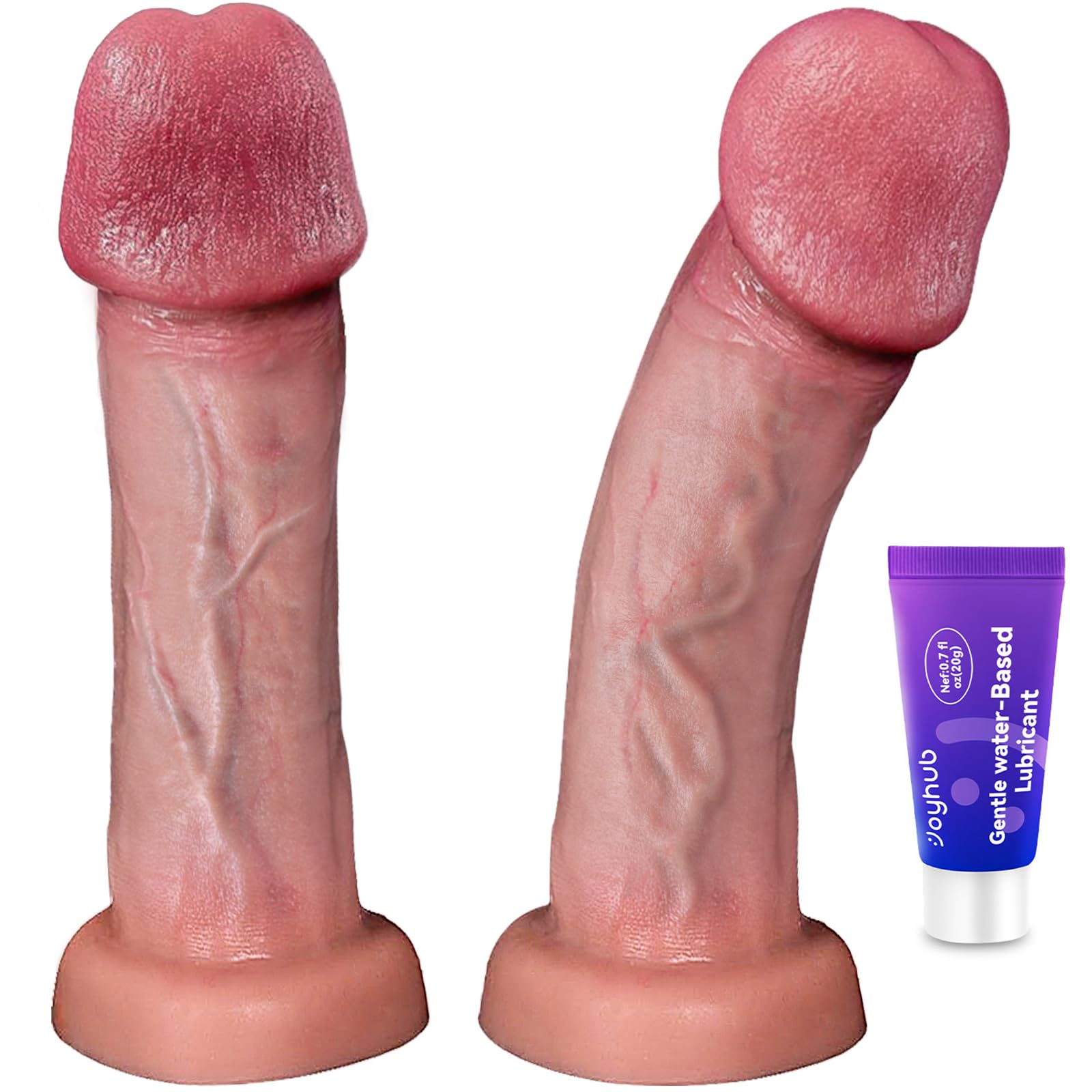 7 1 Inch Realistic Dildo Sex Toys Coocfan Silicone Dildo with Suction Cup Dual Density Silicone Dildos for