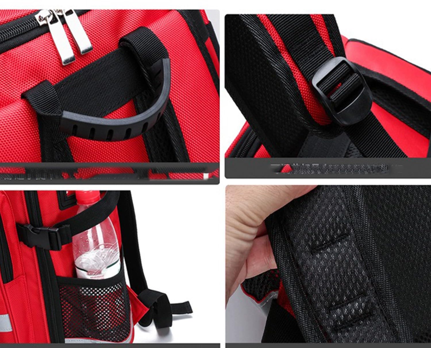 Bolsa De Trauma Médica Vacía, Mochila De Emergencia, Bolsa De Primeros Auxilios Profesional con Múltiples Bolsillo, Bolsa Médica Impermeable para Acampar Al Aire Libre, Duradera