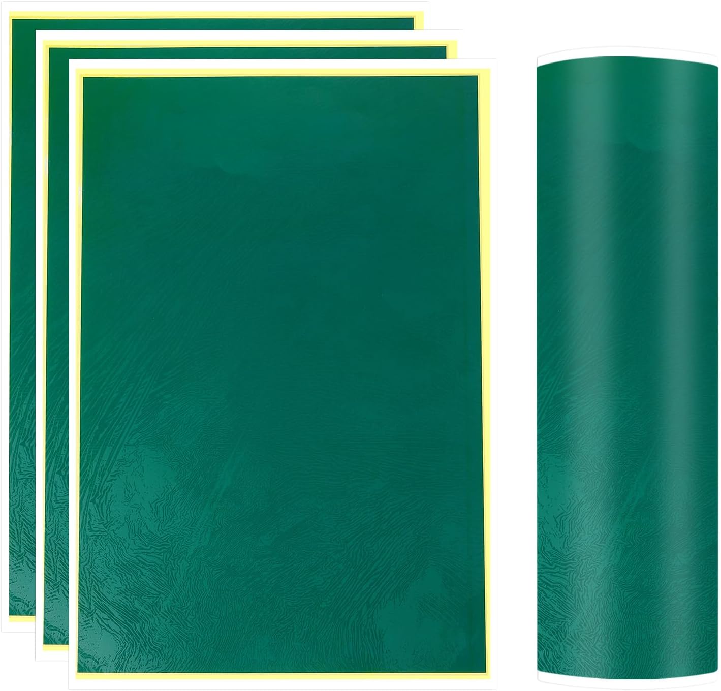 PATIKIL 4 Pcs 15.3x10.4" Laser Engraving Marking Color Paper Army Green