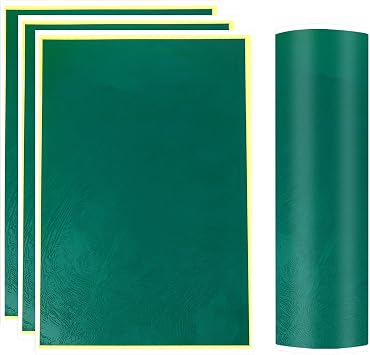 PATIKIL 15.3x10.4 Inch Laser Engraving Paper, 4 Pcs Laser Engraving Marking Color Paper for Fiber Laser Marking and Engraving on Metal Ceramics Glass, Army Green