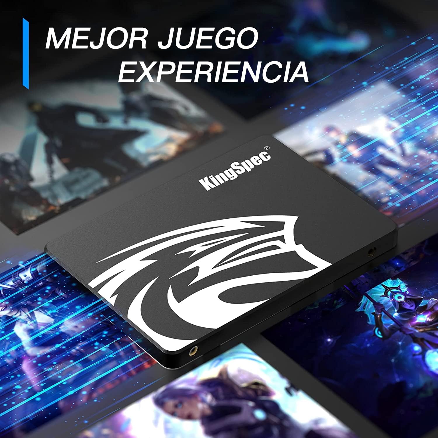 Kingspec SSD 512GB 2,5" SATA III, TLC 3D NAND Flash Disco Duro Interno, Lectura de Hasta 570 MB/s, para Escritorios/Computadoras Portátiles/Todo en Uno — view 4