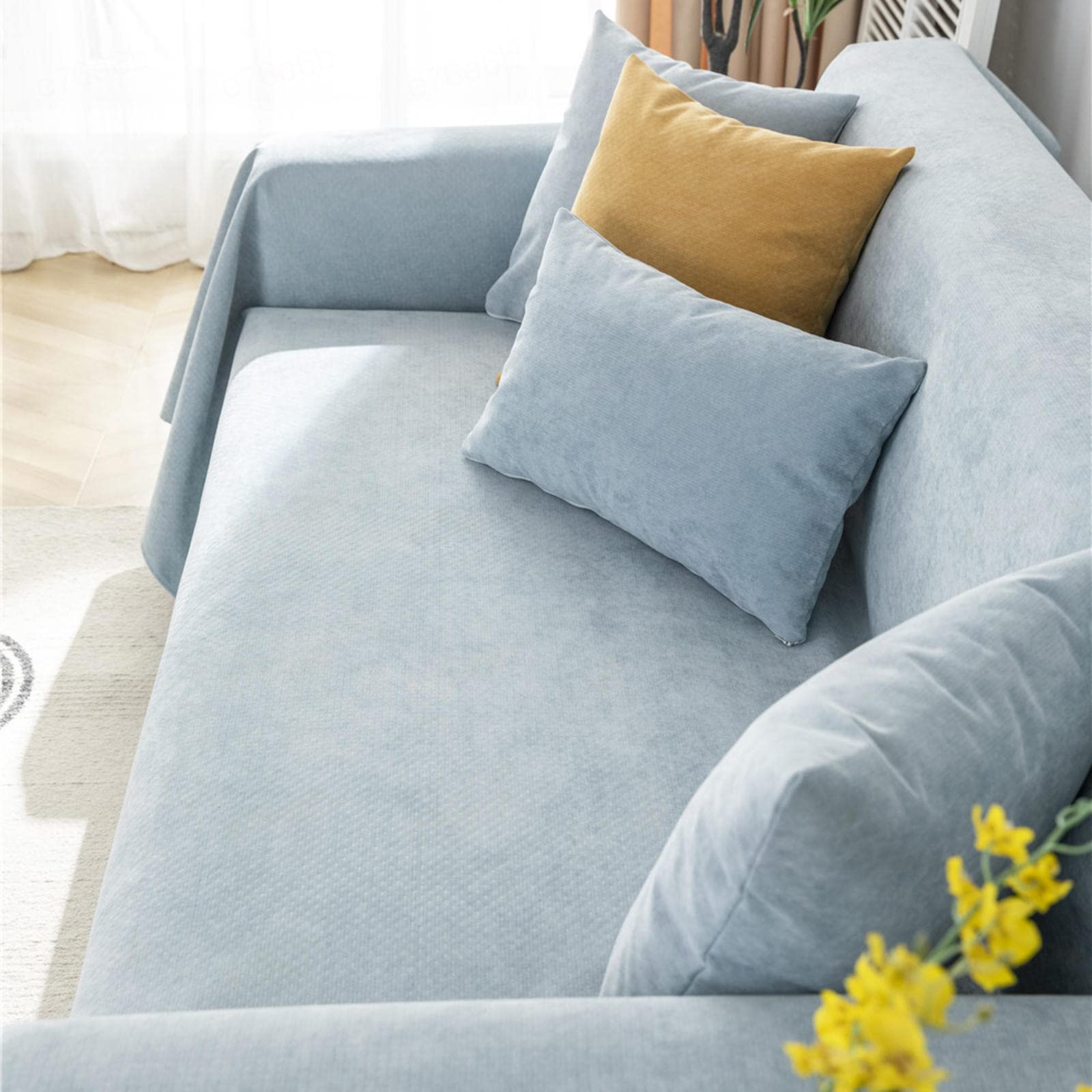 Couverture de jeté de canapé en Chenille, Housse de canapé de Couleur Unie imperméable Simple et Moderne, Couvre de Fauteuil à Couverture complète pour Toutes Les Saisons,G-180 * 300cm Couverture de jeté de canapé en Chenille, Housse de canapé de Couleur Unie imperméable Simple et Moderne, Couvre de Fauteuil à Couverture complète pour Toutes Les Saisons,G-180 * 300cm