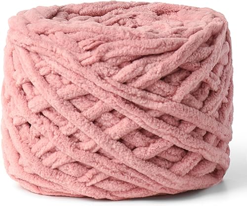 Miniatura 29 de Paquete de 3 hilos gruesos de felpilla de felpa de 3.53 onzas (49.2 yardas) - Hilo de terciopelo esponjoso para tejer mantas y hacer ganchillo