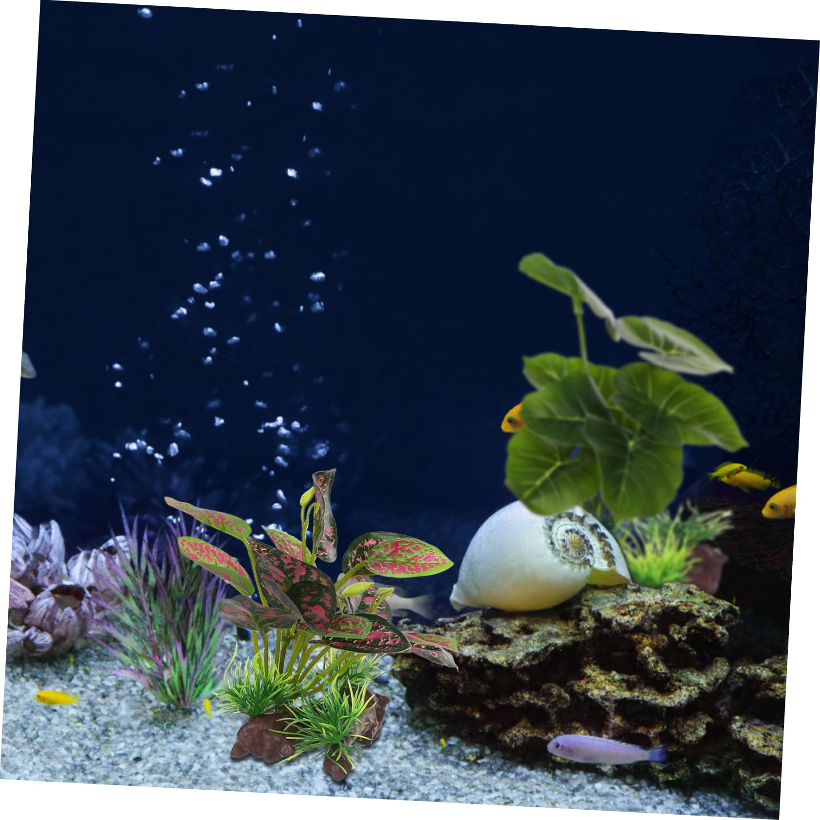 Yardwe 8stücke Künstliche Pflanzen Für Aquarien Aus Hochwertigen Täuschend Echten Wasserpflanzen Zur Dekoration Von Fischbecken Langlebig Und Fischfreundlich