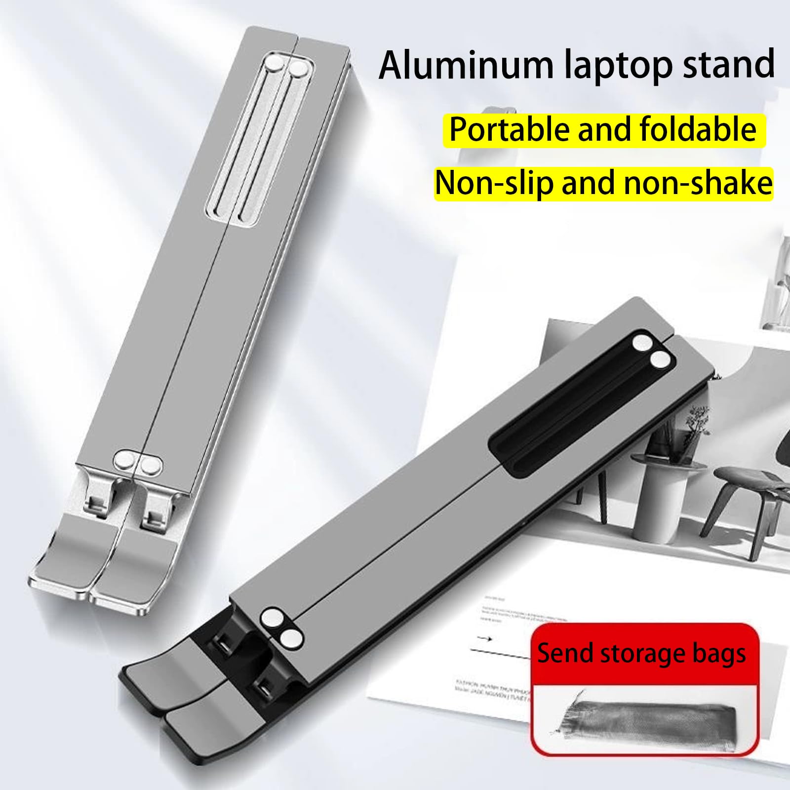 Soporte portátil para portátil Acer Aspire 5, ergonómico de 6 niveles de ángulos, ajustable, soporte elevador de ABS compatible con laptop