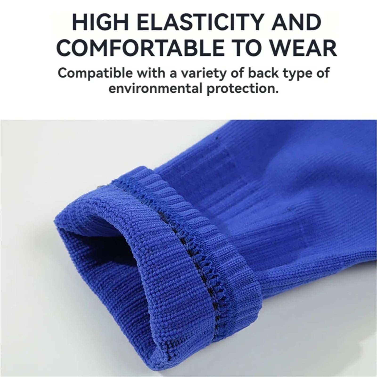 MRKU Genouillères de Sport antidérapantes, Manchons de Compression et de Maintien (1 Paire), Chaussettes de Football pour Adultes, Respirantes, Couvre-Jambes, Leggings de Football.