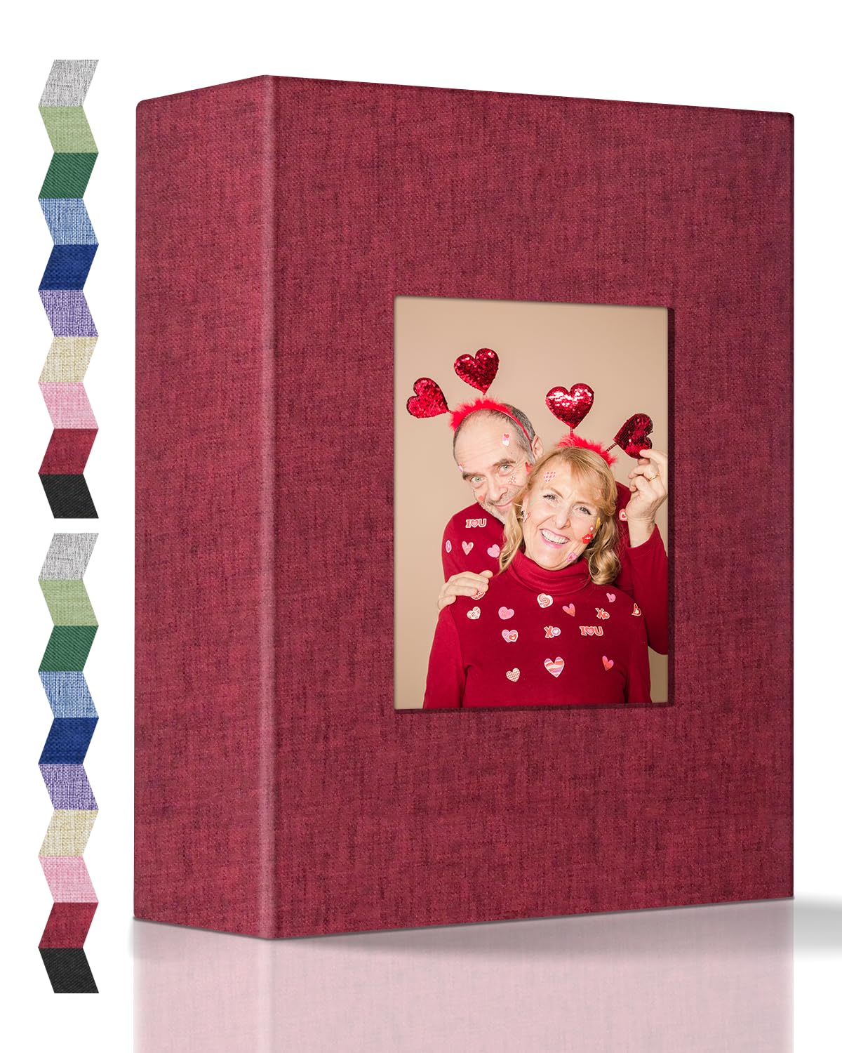 Popotop Photo Album 4x6-100 Photos Photo Books with 100 Vertical Pockets,Linen Cover Albums for Family Wedding Anniversary Baby Vacation Pictures