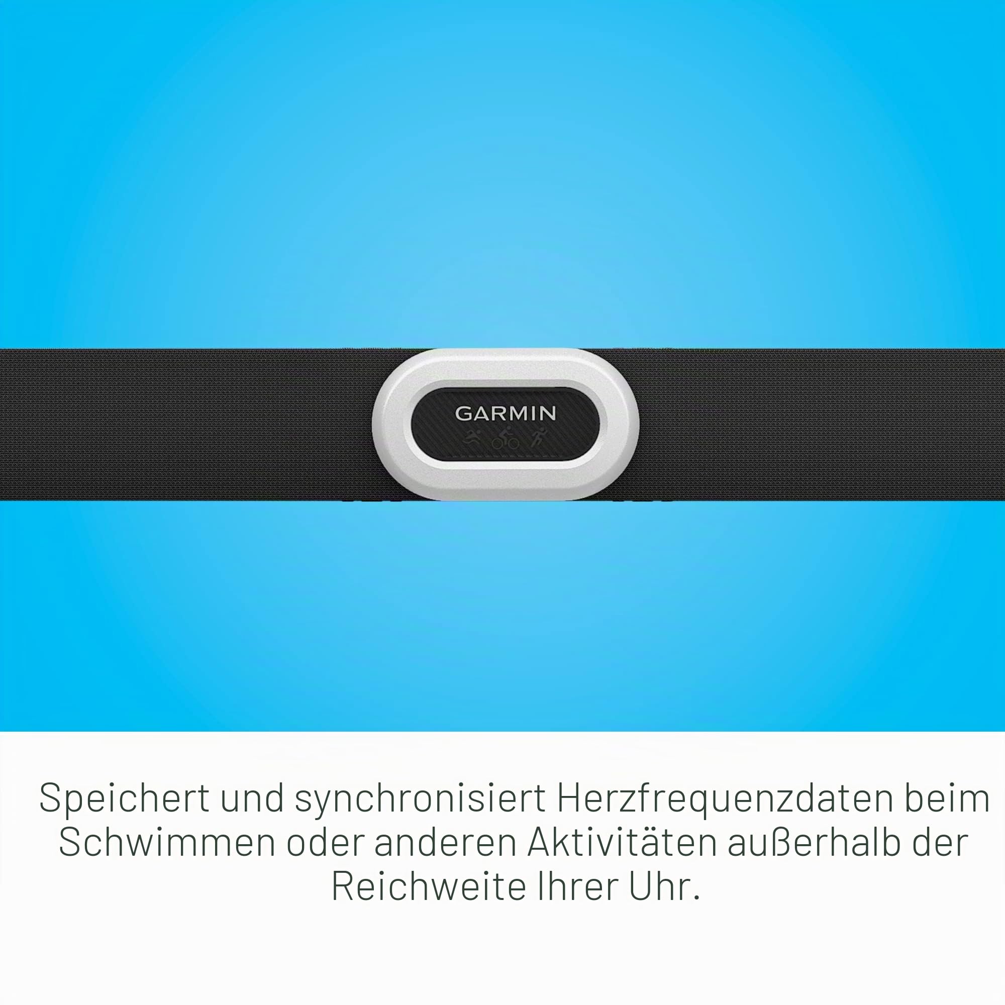 Garmin HRM-Pro Plus, Premium Brustgurt Herzfrequenzmesser, erfasst Laufdynamik, Übertragung über ANT+ und BLE (010-13118-05)