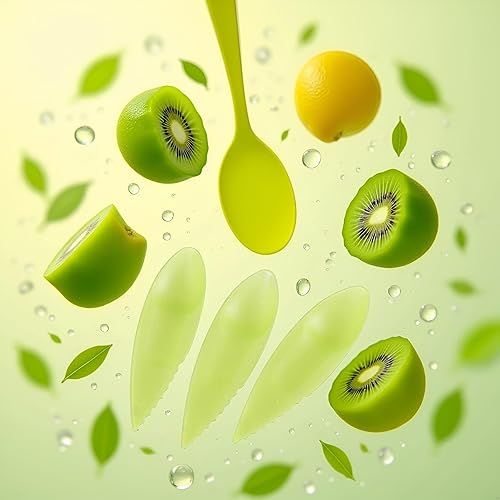 Cuchara de fruta de kiwi 3 Uds Cucharas de plástico de frutas Pelador Cuchara Cortador Cuchara Accesorios de cocina Color aleatorio