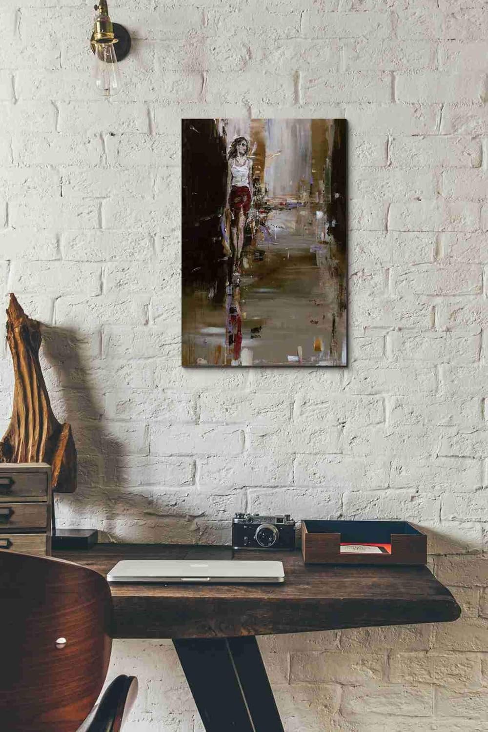 Epic Graffiti 'Down Town' by Oscar Alvarez Pardo, Canvas Wall Art, 12"x18"