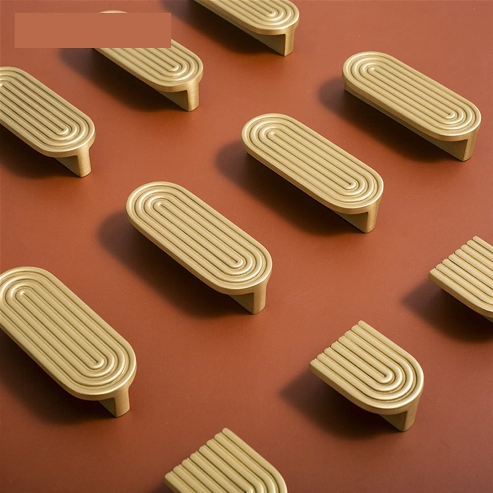 Boutons de porte et poignées pour armoire de cuisine et tiroir en laiton