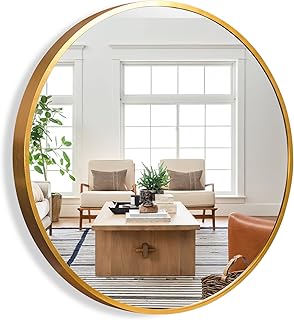 NeuType Espejo redondo de 36 pulgadas, espejo...