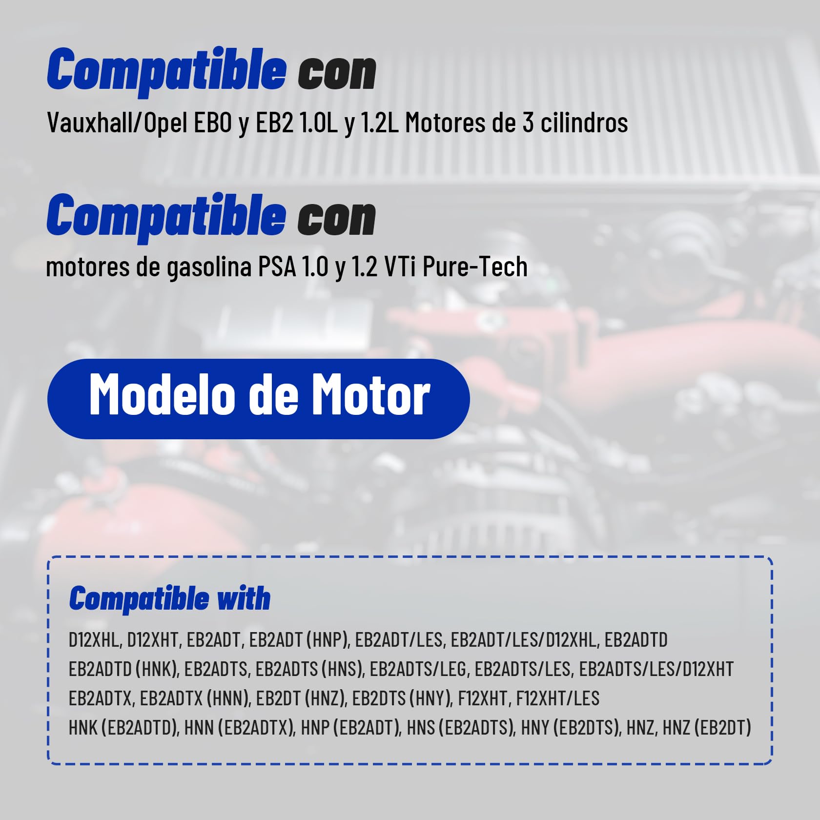 CarBole Kit Herramientas de Correa de Distribución, 1.0/1.2 VTi PureTech - Juego de Herramientas de Ajuste de Motor,Herramientas de Sincronización de Motor Compatible con PSA Peugeot Citroën