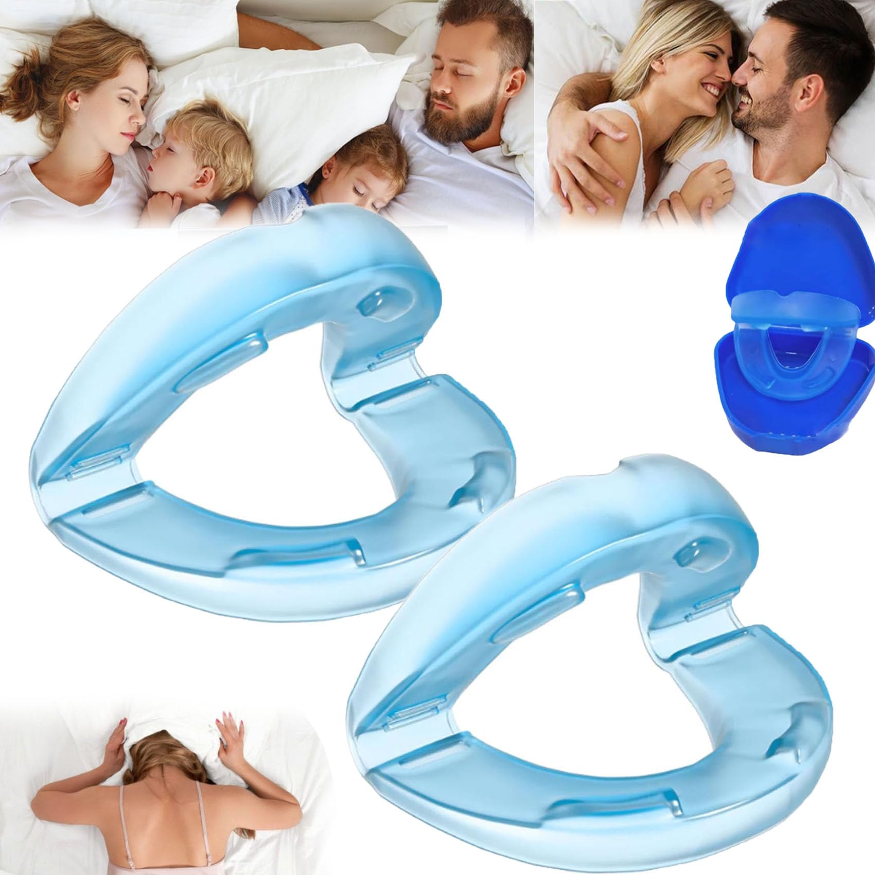 Panruia Honex Anti Snoring Mouthpiece, Quiet Anti-Snoring Device, Comfortable Universal Size, Instant Snoring Relief, 2 Pack