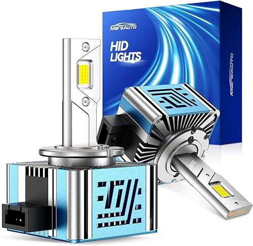 Marsauto Bombillas HID D1S, 6000 K blancas 10 veces más brillantes para montaje HID 66144 66140 85140 85415, bombilla antiniebla Plug and Play,