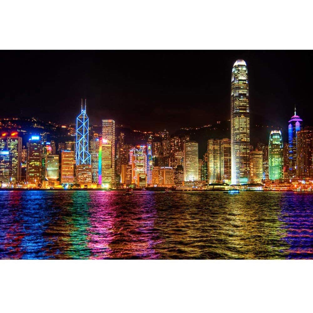 Rompecabezas de noche de Nueva York – Rompecabezas 300 500 1000 1500 2000 3000 4000 5000 6000 piezas, juguetes educativos para adultos y niños, juguetes de calidad para madres e niños 0219 (color: A,