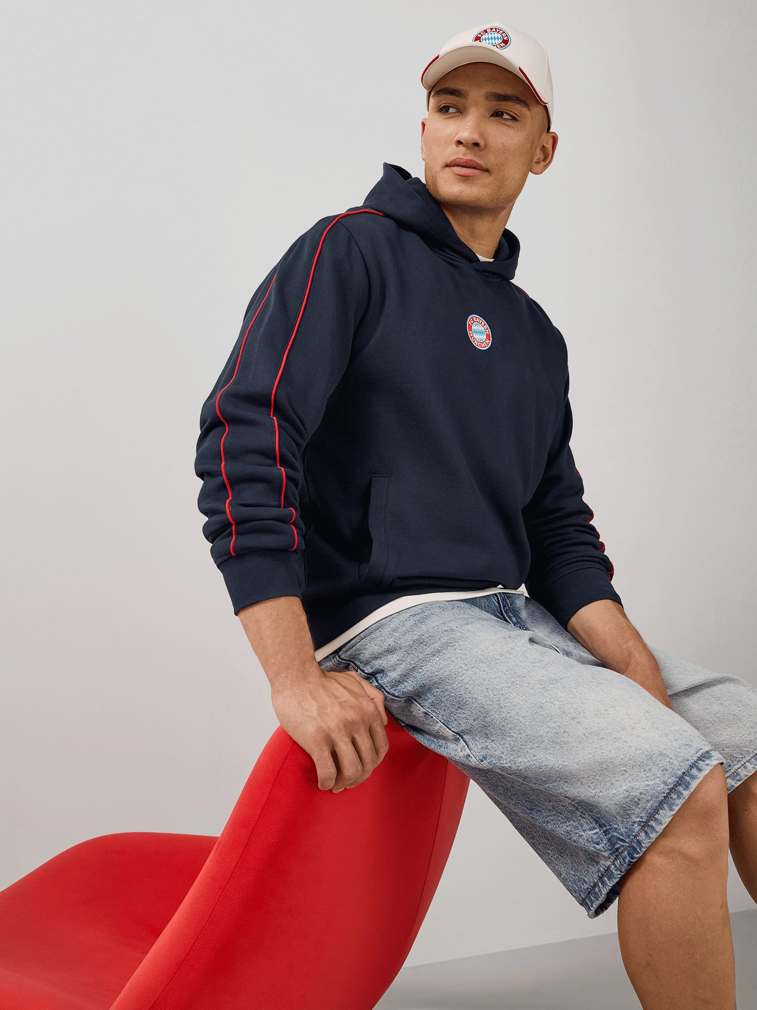 FC Bayern München | Hoodie Essentials | Herren | Navy