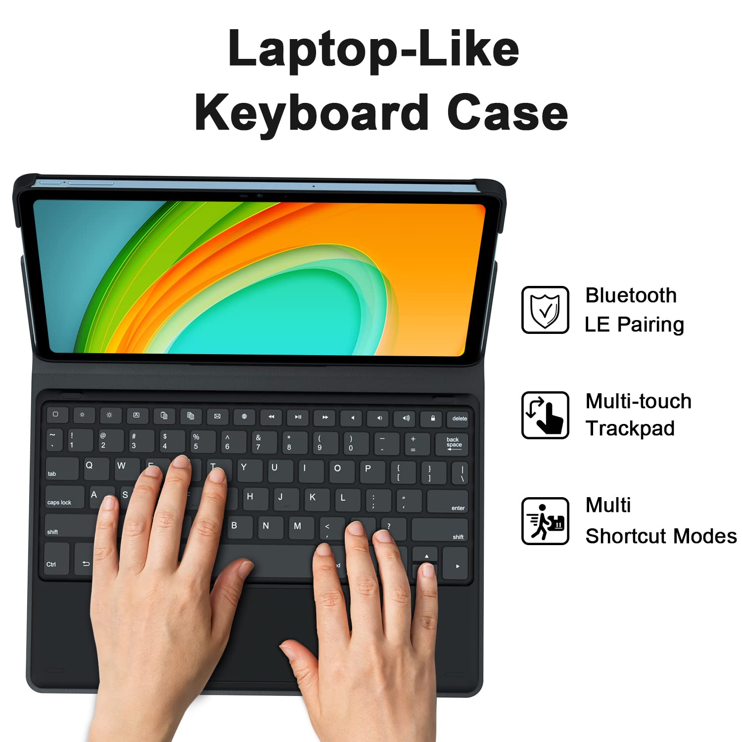 DOOGEE U9 / U10 Tablet Bluetooth-Tastatur – Faltbar, Abnehmbar, 10 Zoll