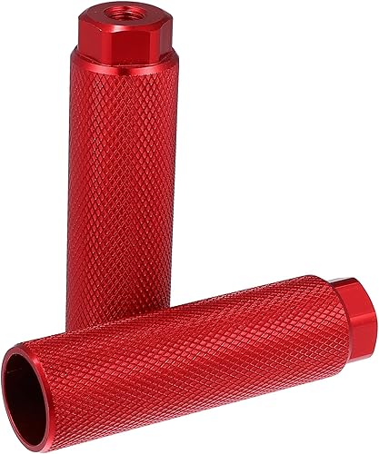 Miniatura 6 de X AUTOHAUX 2 pares 3.937x1.102 in universal aleación de aluminio eje trasero pie clavijas reposapiés para BMX MTB bicicleta ajuste 38 pulgadas