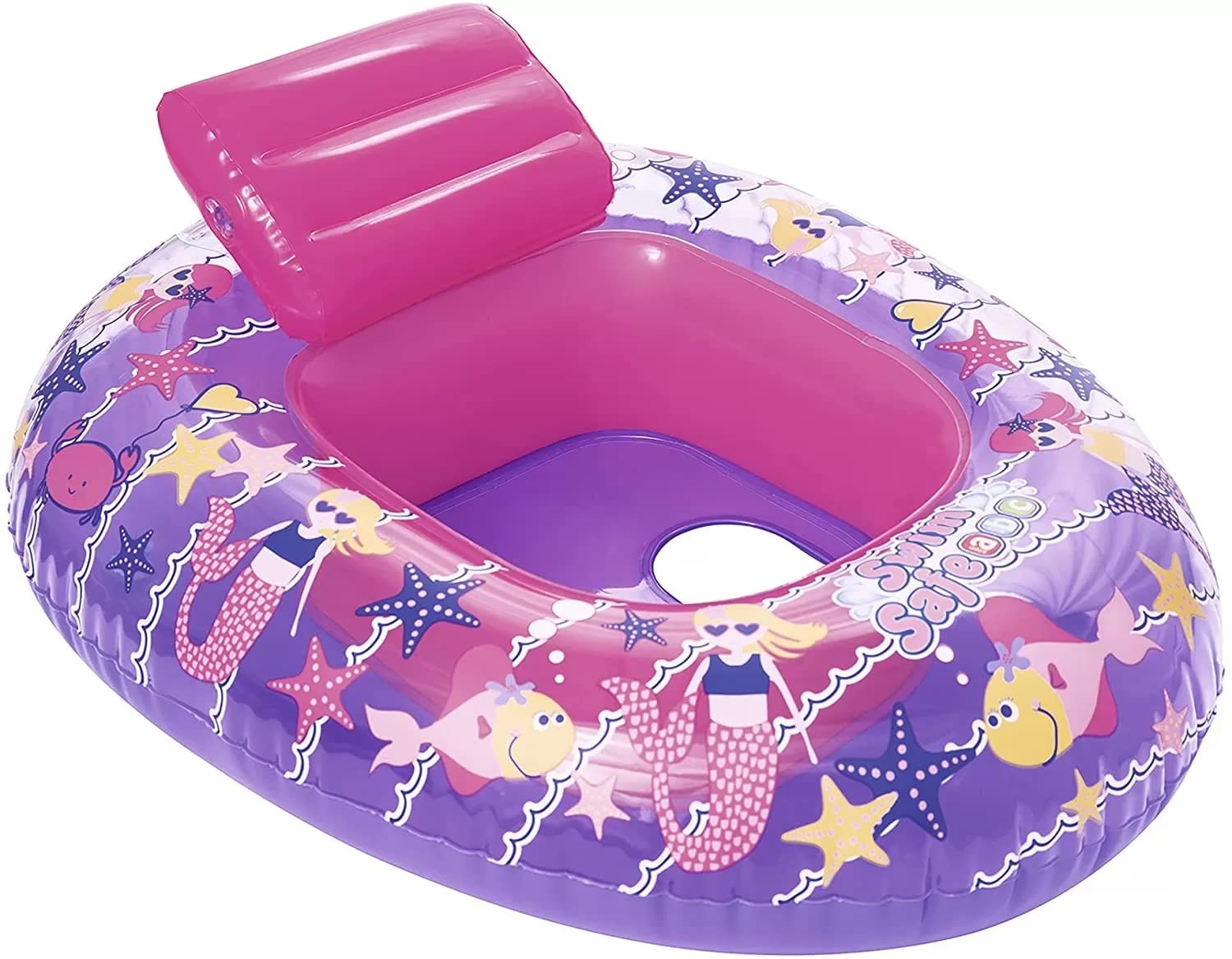 Toyshine Inflatable Mermaid Theme Swimming Pool Tub Tube Water Play Centre Toy for Kids - 76 cm x 65 cm