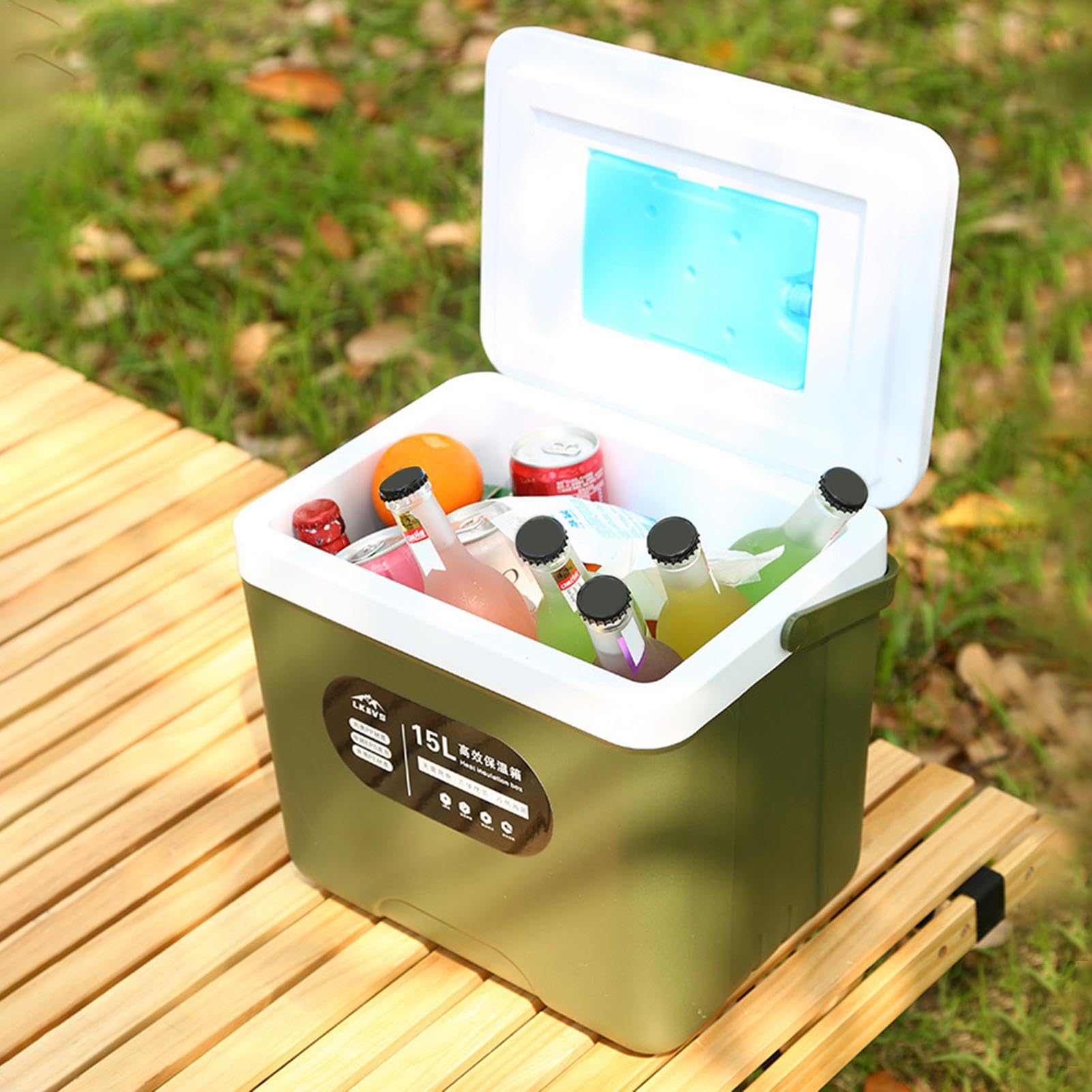 Contenitore refrigerante per il ghiaccio, capacità di 40 l, contenitore refrigerante per bevande multistrato, impermeabile, a lungo termine, secchio multifunzionale per gli appassionati di attività | refrigerante per bevande multistrato, impermeabile, a l
