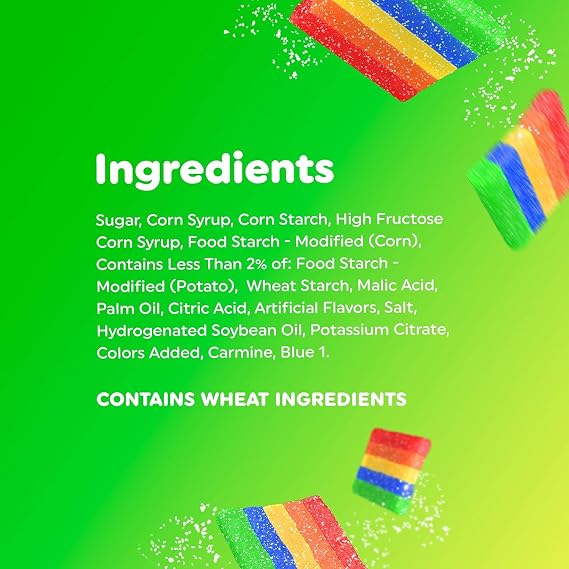 Airheads Xtremes Sourfuls, Sweetly Sour Candy, Rainbow Berry, Individually Wrapped Bulk Candy for Adults & Kids, Party, Concessions, Non-Melting, 6 Oz (Pack of 5)