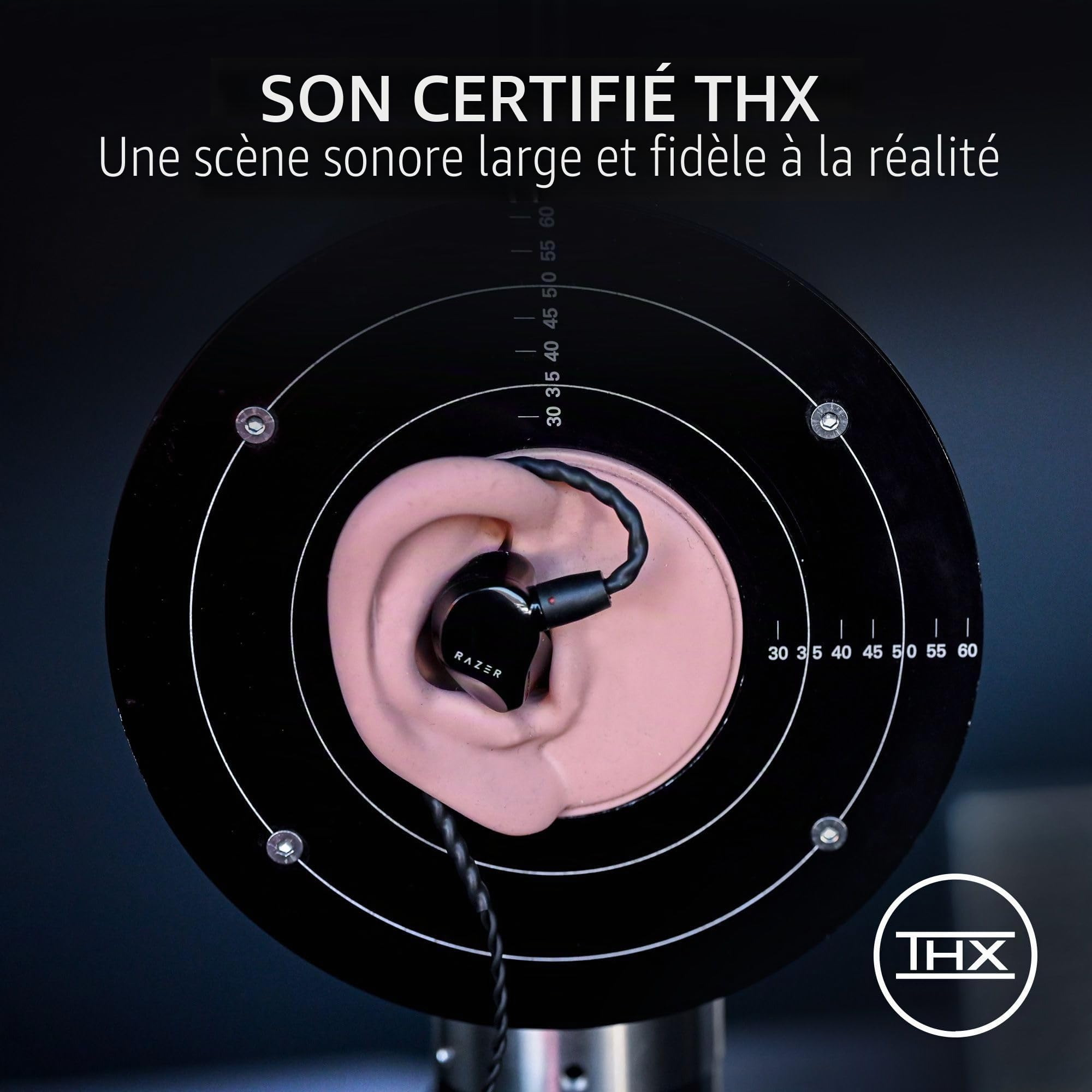 Razer Moray Écouteurs Intra-Auriculaires pour Streaming : Design Acoustique Hybride à Double Pilote – Forme Ergonomique discrète – Isolation Passive du Bruit – Fils Supra-Auriculaires tressés –