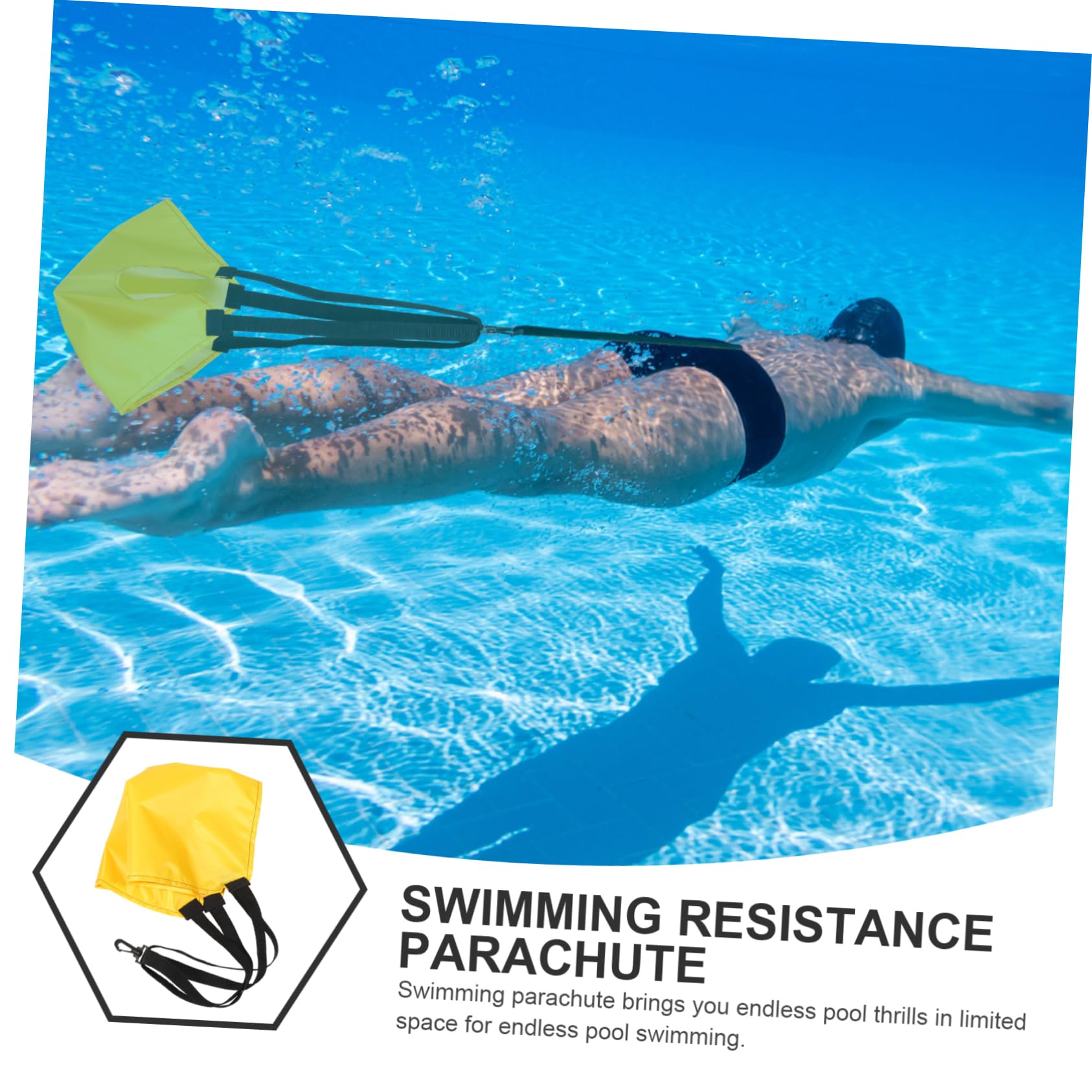 TOYANDONA Paraguas De Resistencia Entrenador De Natación Paracaídas Equipo Flotante para Ayuda para Nadar Clases De Natación En Piscina Accesorios para Nadadores Acuáticos De