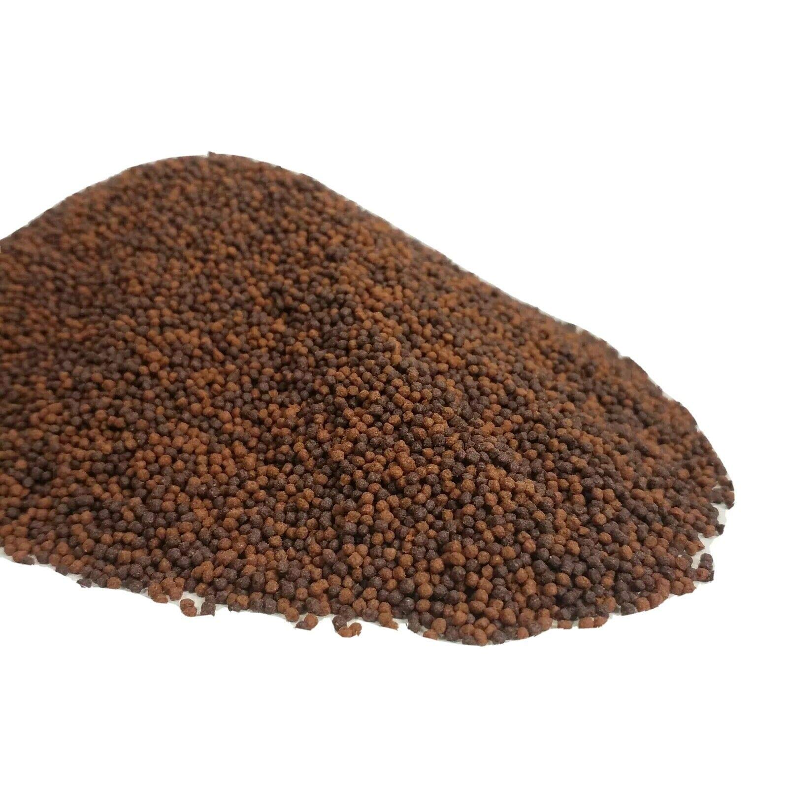 Aquatic Foods Inc. 0.5-0.8mm Premium Mix of California Blackworm & Intense Red Coloring Floating Pellets All Cichlids, Tropical Fish and All Koi &