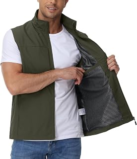 Eisctnd Men's Lightweight Quick Dry Vest Sleeveless Outdwear Utility Jacket for Travel Hiking Fishing Photography Camping
