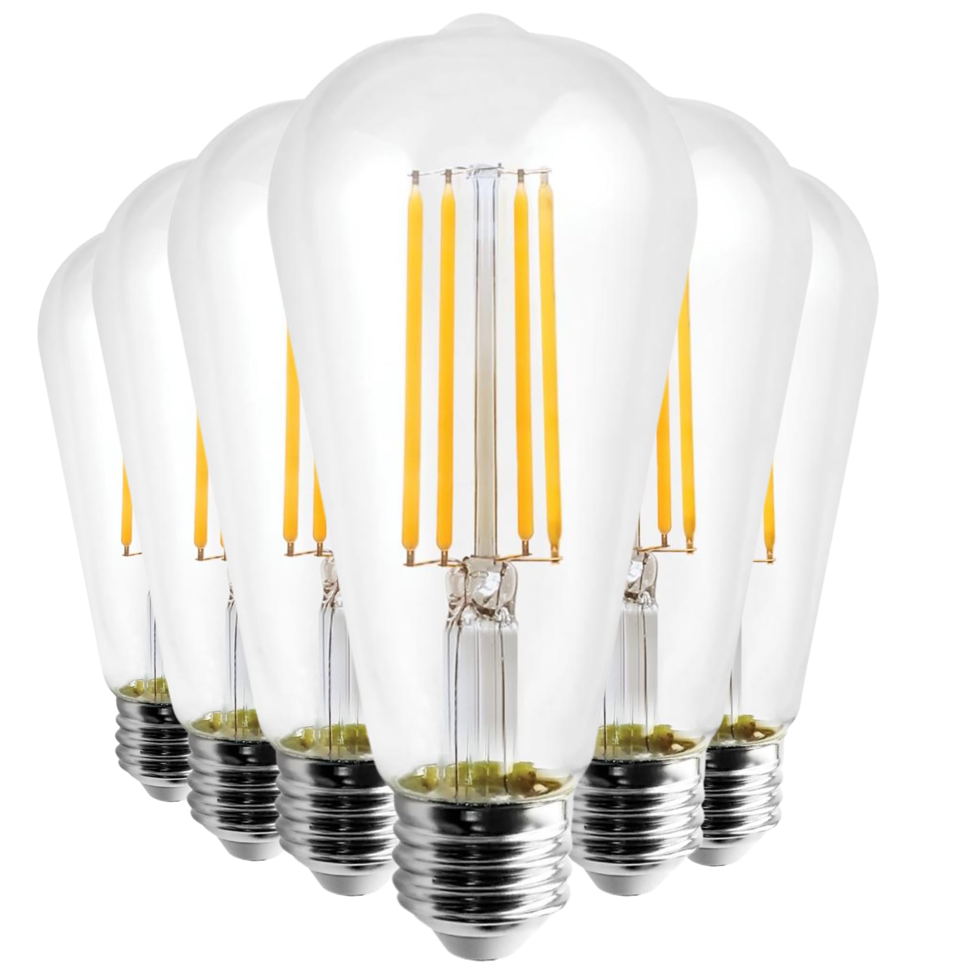 Satco S11382 8W LED ST19 Bulb, 3000K Warm White, 800 Lumens