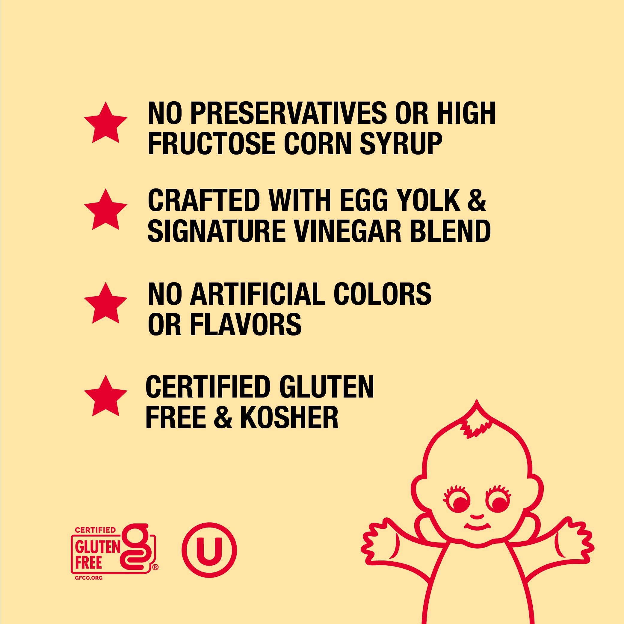 Kewpie Mayonnaise Product of USA Japanese Style Cage Free Gluten Free 12oz (24 Fl Oz) thumbnail 5