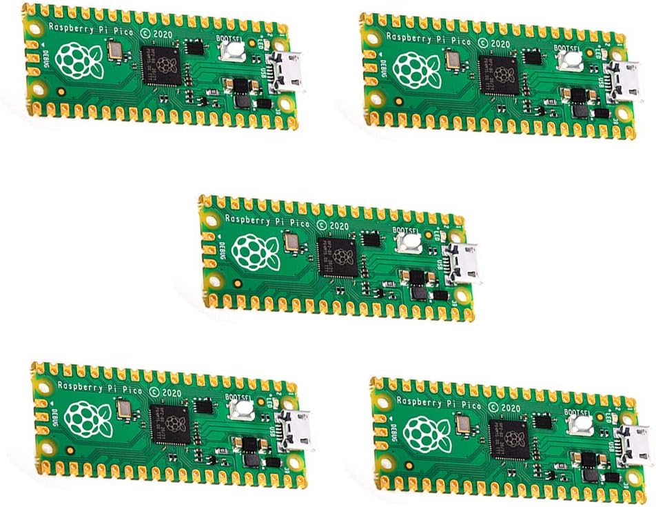 Pico All New Raspberry Pi Pico Microcontroller Board DIY Raspberry Pi Project- Pack of 5