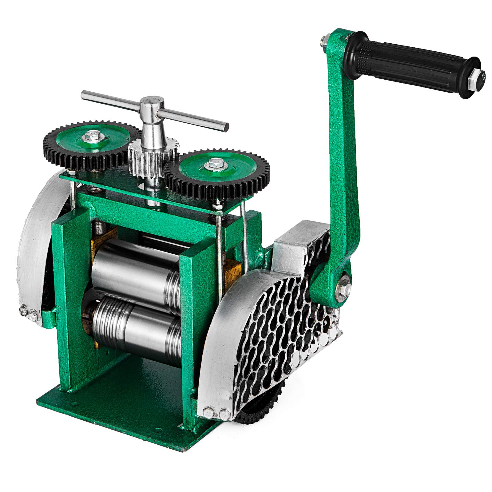 VEVOR Macchina Laminazione Piatto Larghezza Rullo 85 mm, Laminatoio Manuale Plastificare Pressa Manuale Combinata Macchina Fabbricazione Pressa Strumento per Gioielli in Tablet Manico a Risparmio di