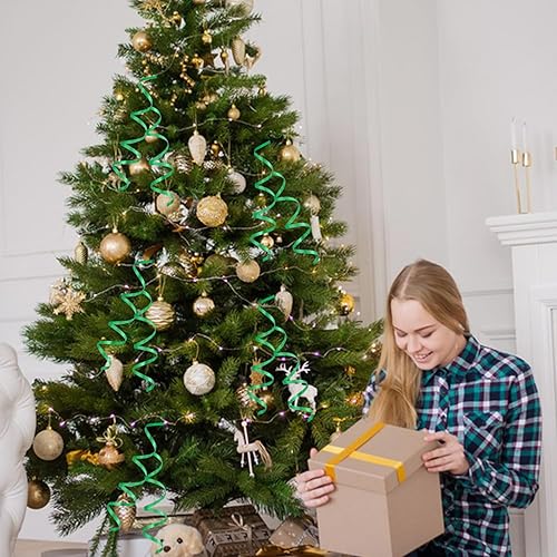 Vista 30 de TONIFUL Cinta rizadora de 500 yardas para decoración de arte y manualidades, envoltura de regalos, cintas y lazos para regalos de Navidad, Año Azul