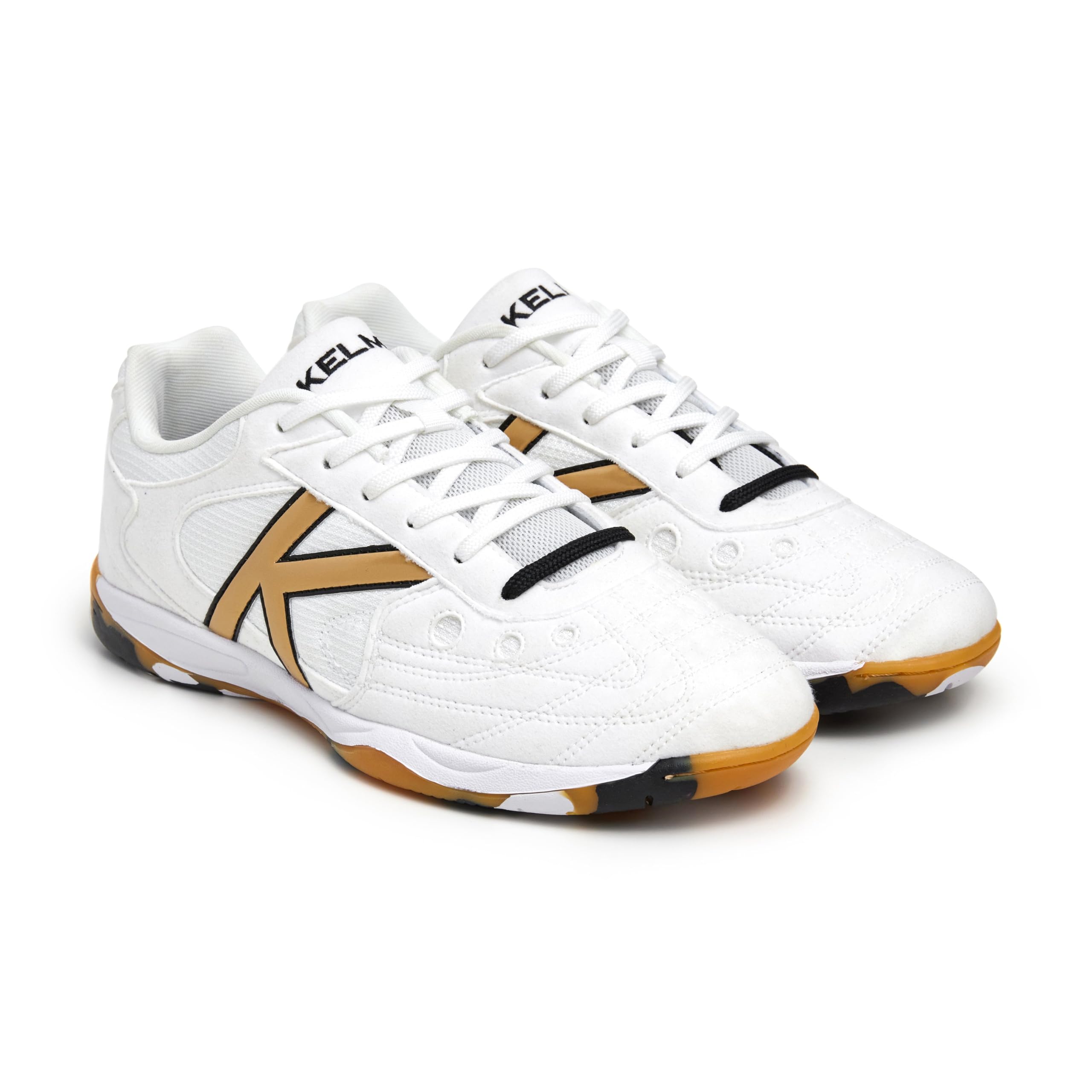 KELME Zapatillas De Fútbol Sala Indoor Copa Special Player Blanco-Oro-Negro