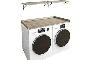 Kaboon Washer Dryer Countertop with Shelves: Perfect Laundry Room Organization for Efficiency and Style