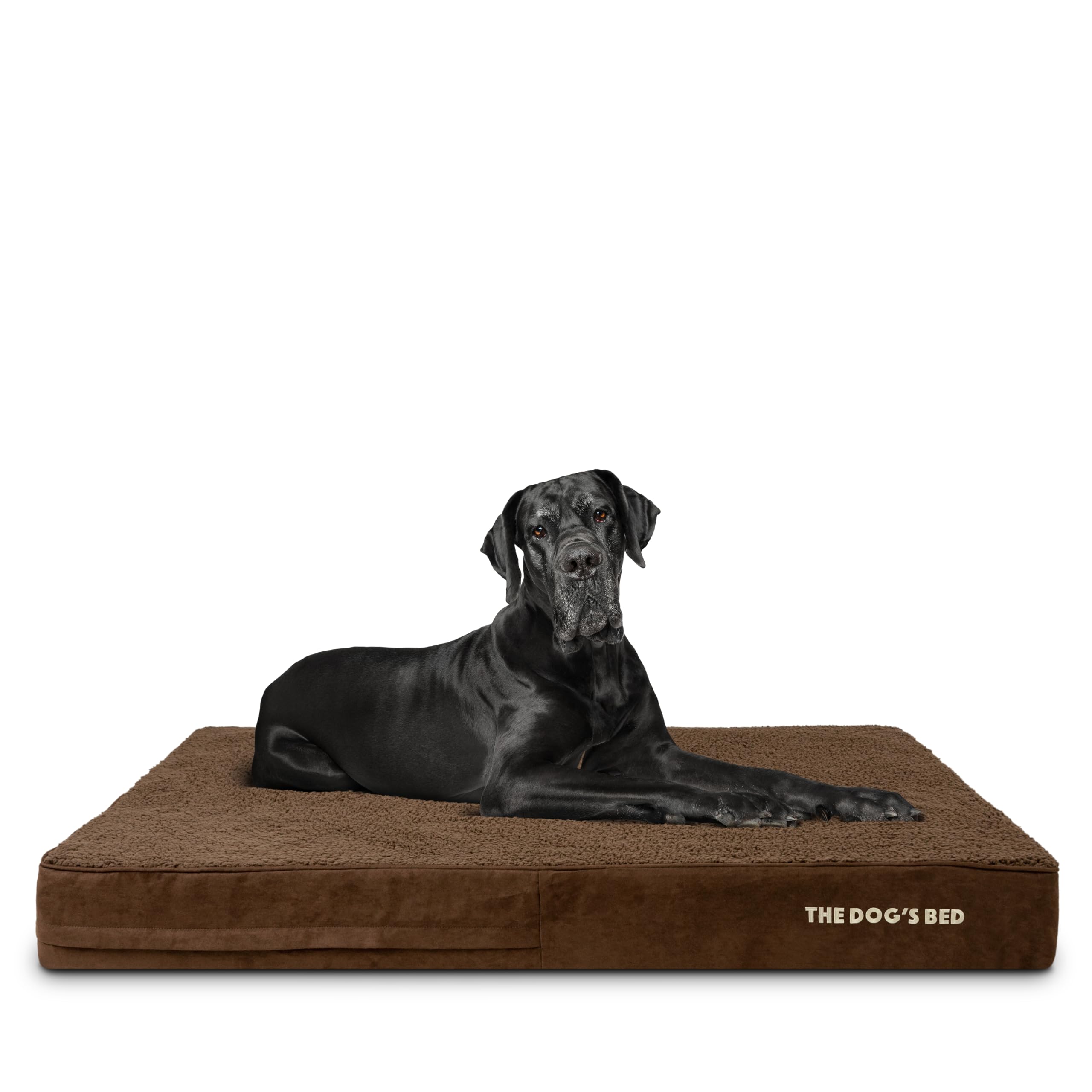 The Dog’s Bed Orthopaedic Memory Foam Dog Bed for XL Dogs, Waterproof Washable Cover, Anti-Slip Base, Calming Surface – CertiPUR-Certified Foam, Grey Plush, 15cm Thick — view 39
