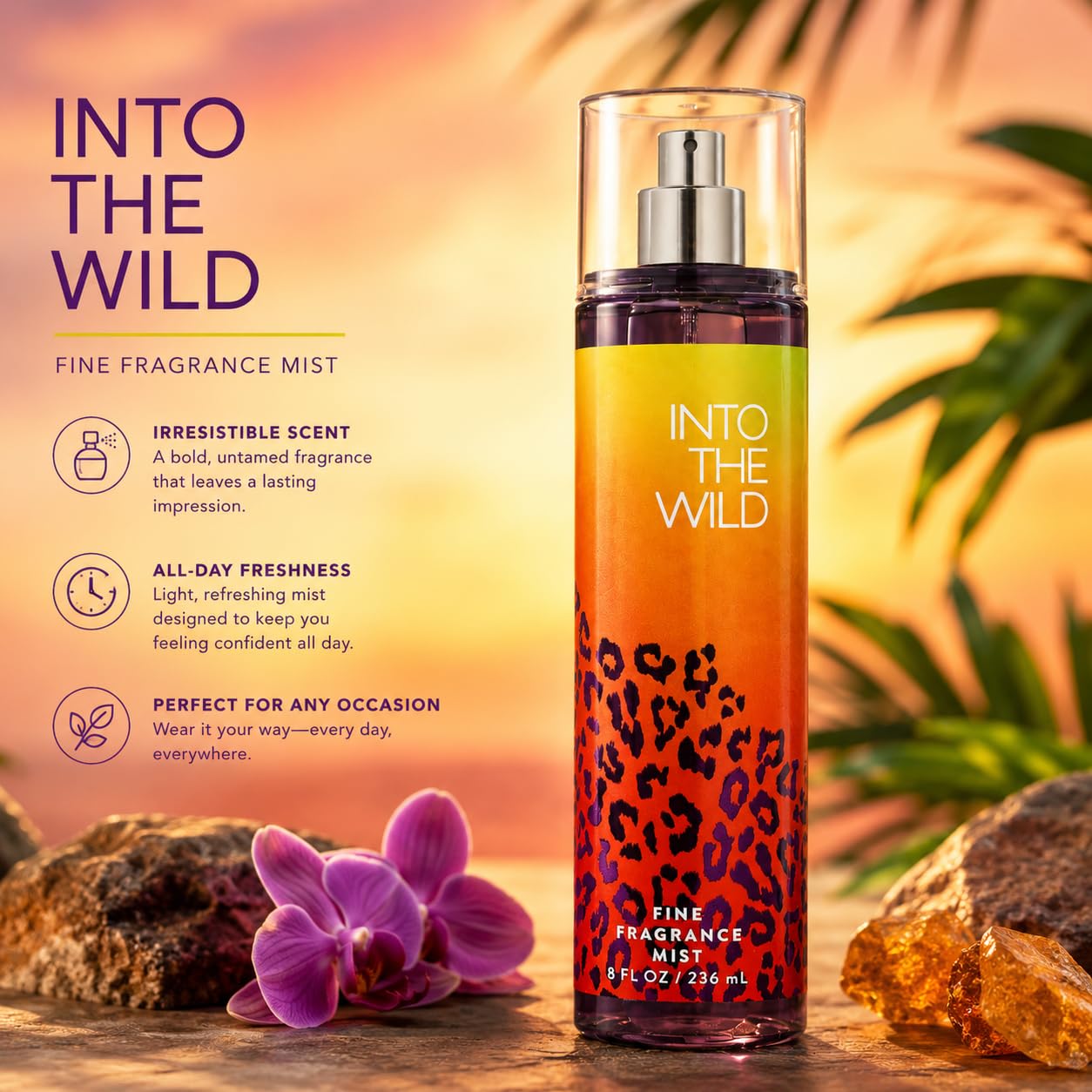 Amazon.com : Into The Wild Fine Fragrance Mist | 8 fl oz : Beauty