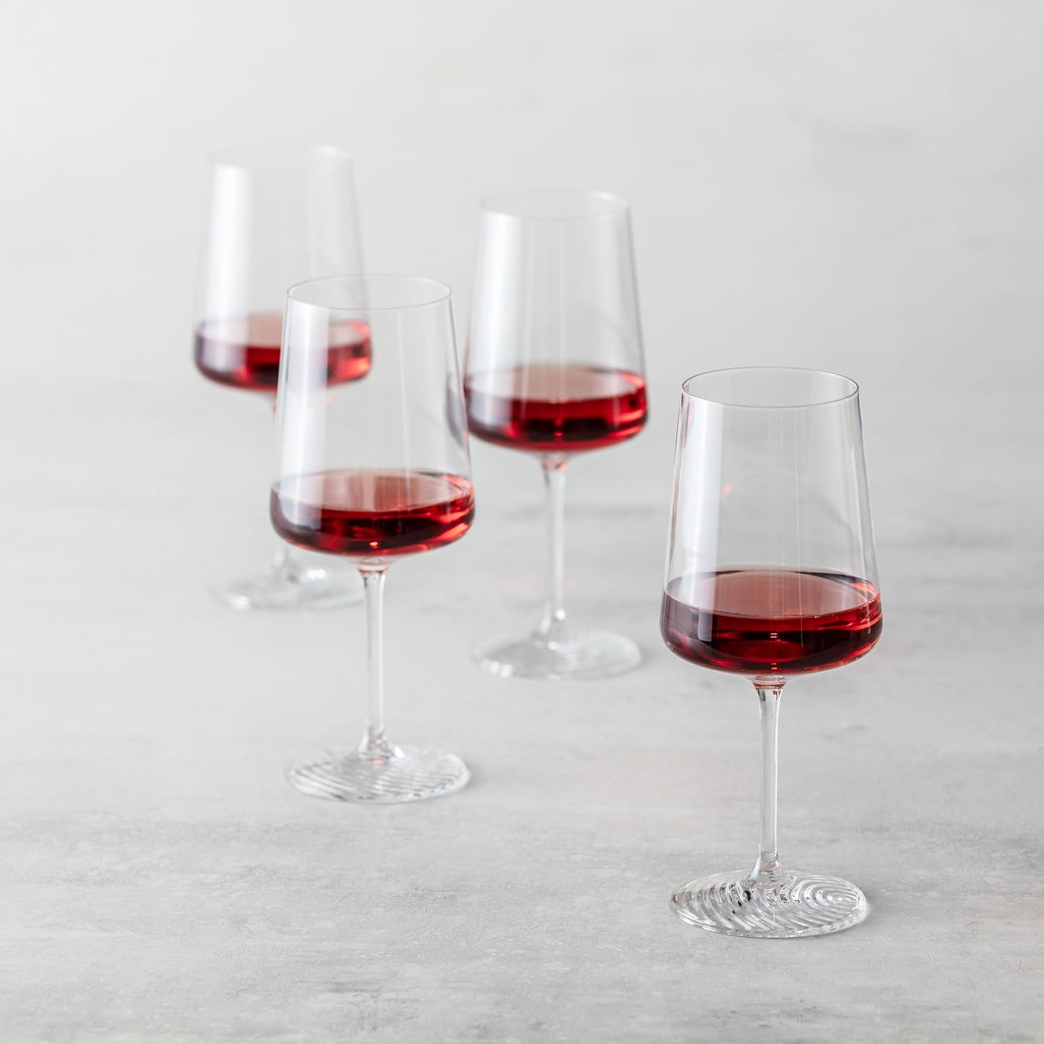 Zwiesel Glas Echo Crystal All Purpose Wine Glass, 19 Ounce (Set of 4)