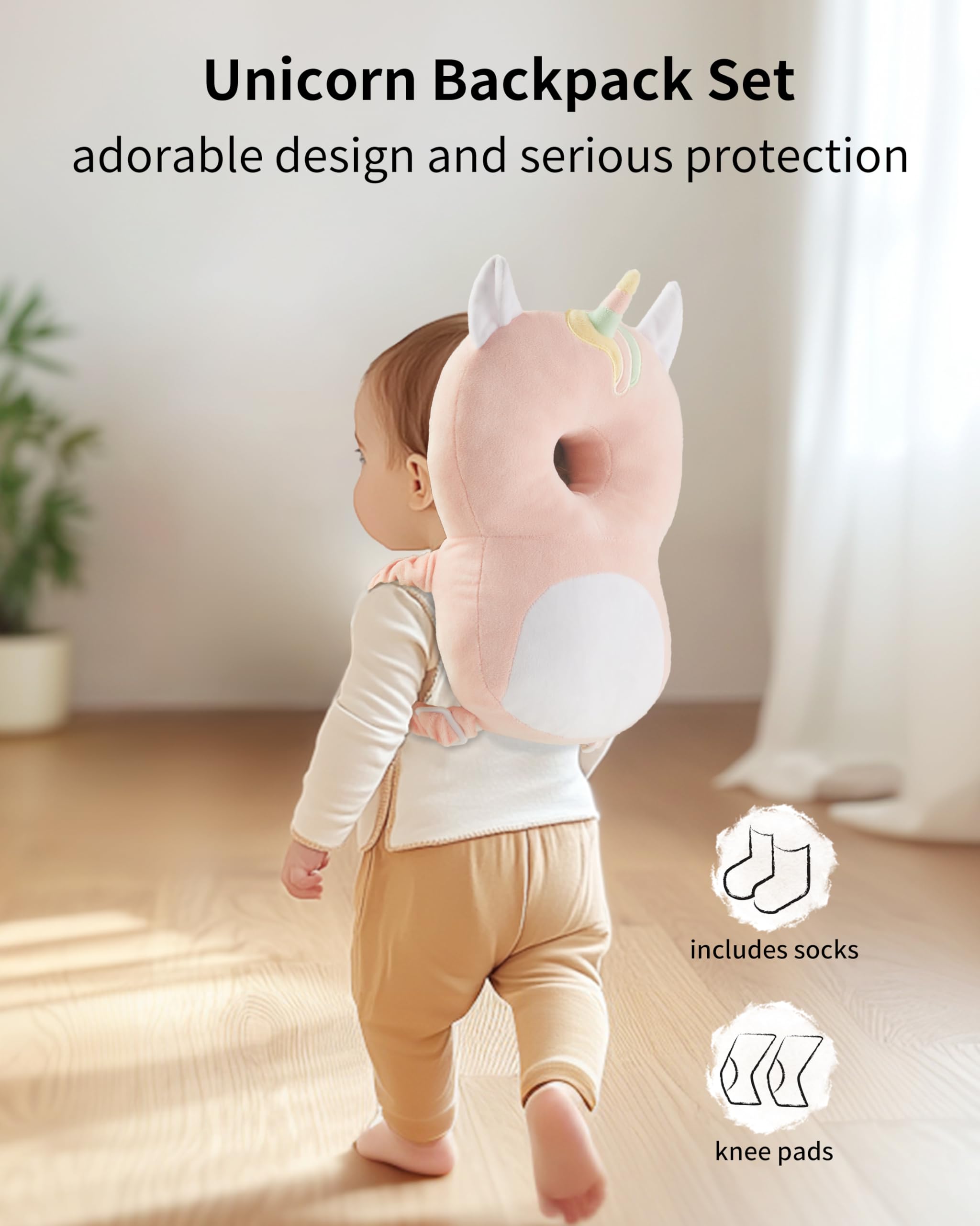 Fortella Baby Head Protector Backpack, Adjustable Strap - Image 2
