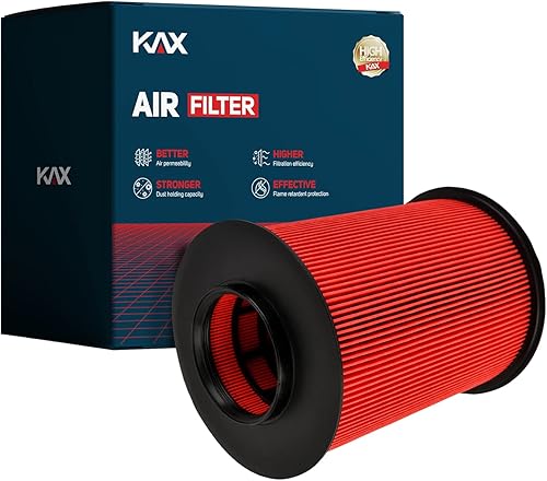 Miniatura 17 de KAX Filtro de aire de motor premium, GAF041 (CA9401) Reemplazo para filtro de motor Ram 1500 2500 3500, vida útil 200% más larga