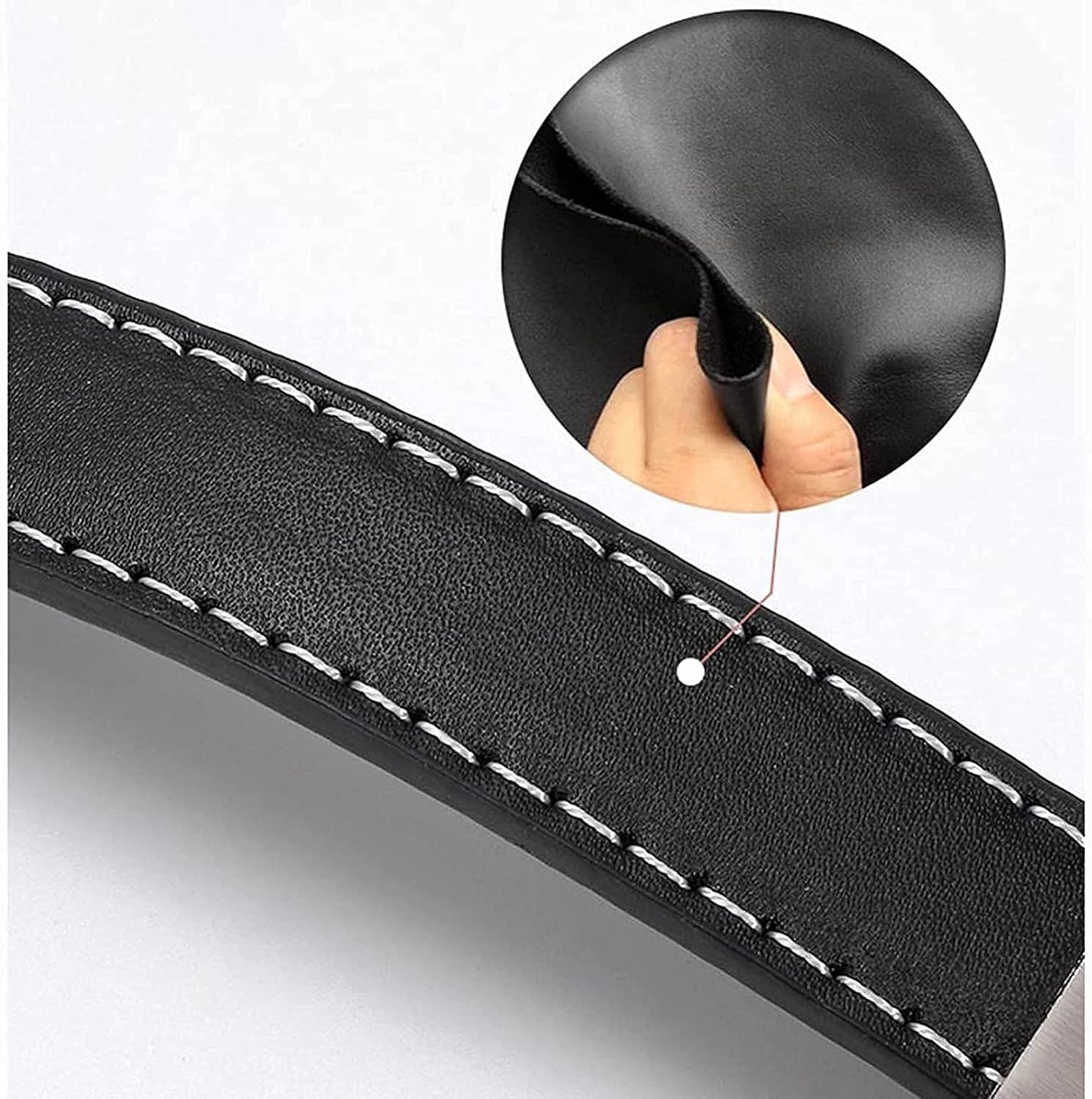 Skórzane uchwyty do szuflad, Cabinet Drawer Pulls Knob with Screws for Cabinet Cupboard Drawer
