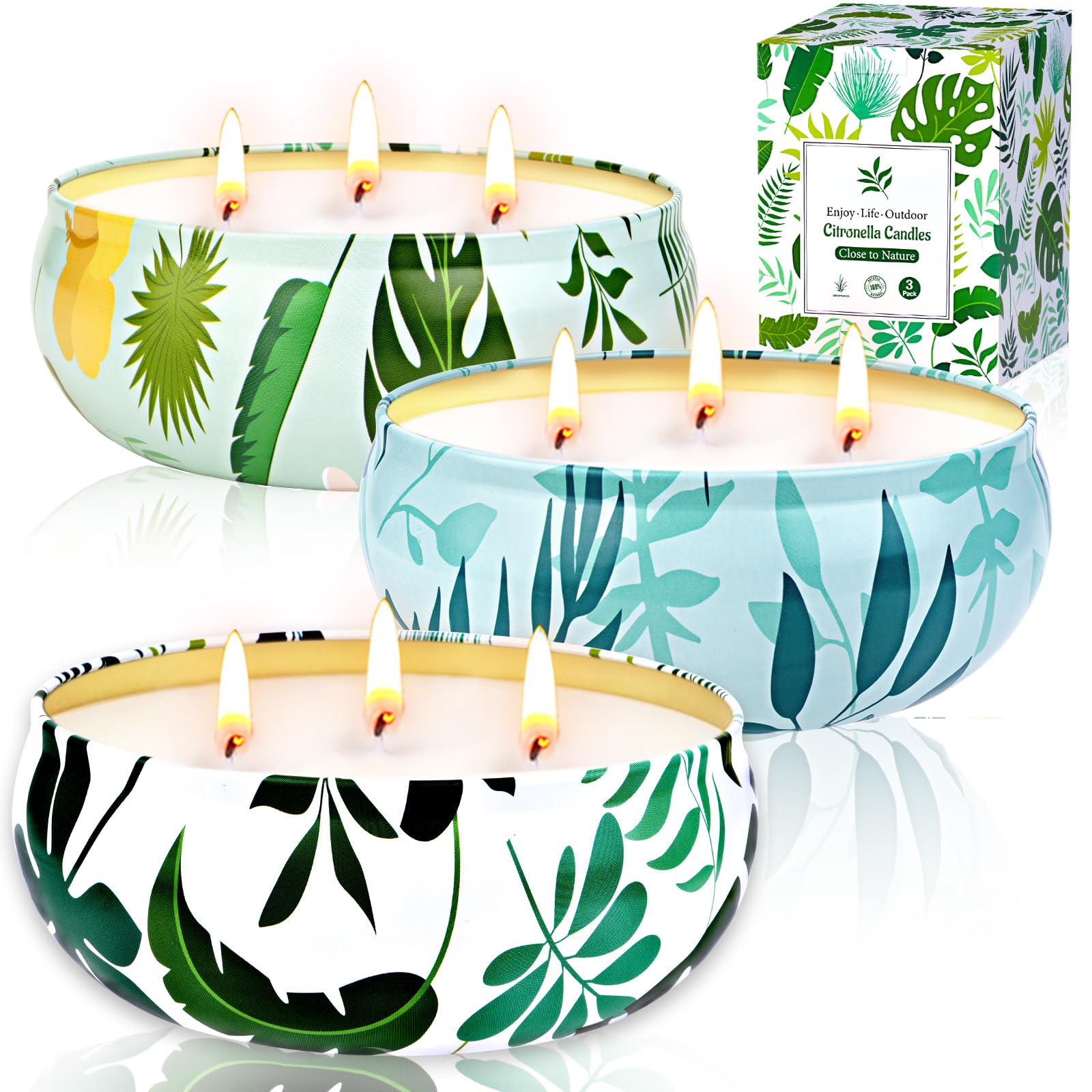 Citronella Kerze Outdoor Groß